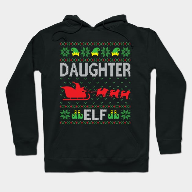 The Daughter elf ugly christmas sweater Hoodie by MZeeDesigns